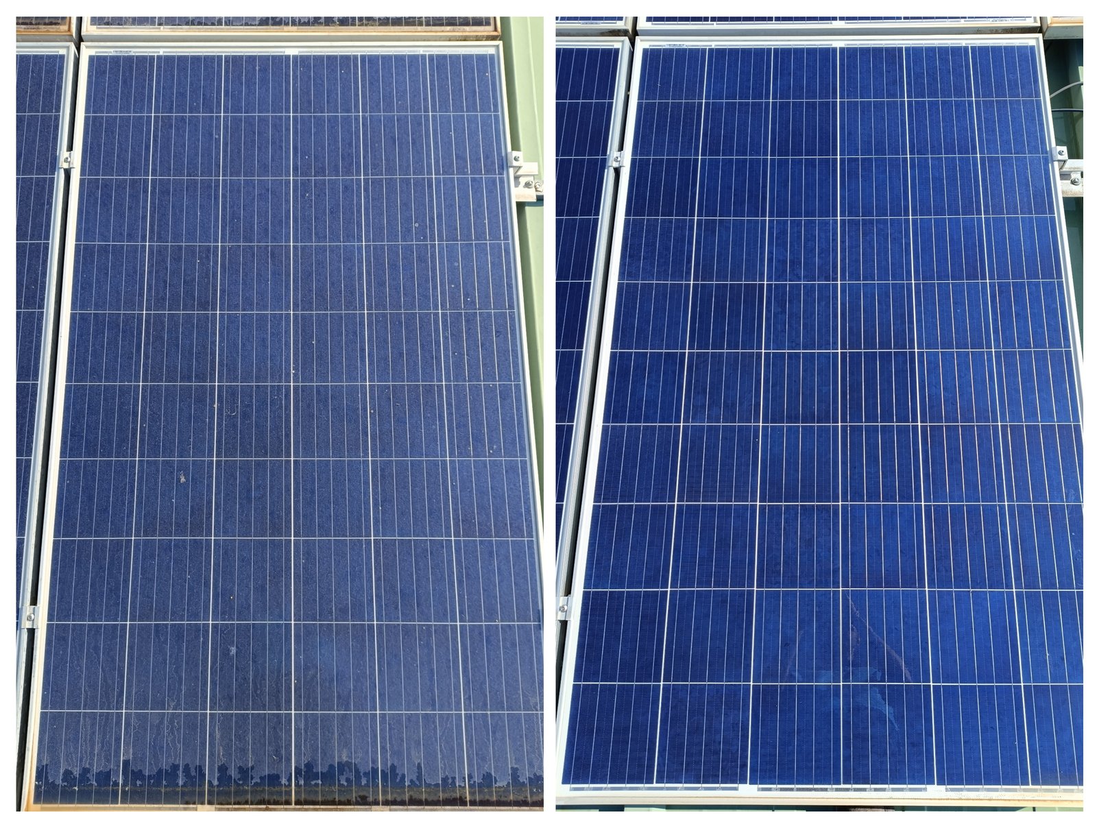 Manteniment fotovoltaic professional — comparativa visual